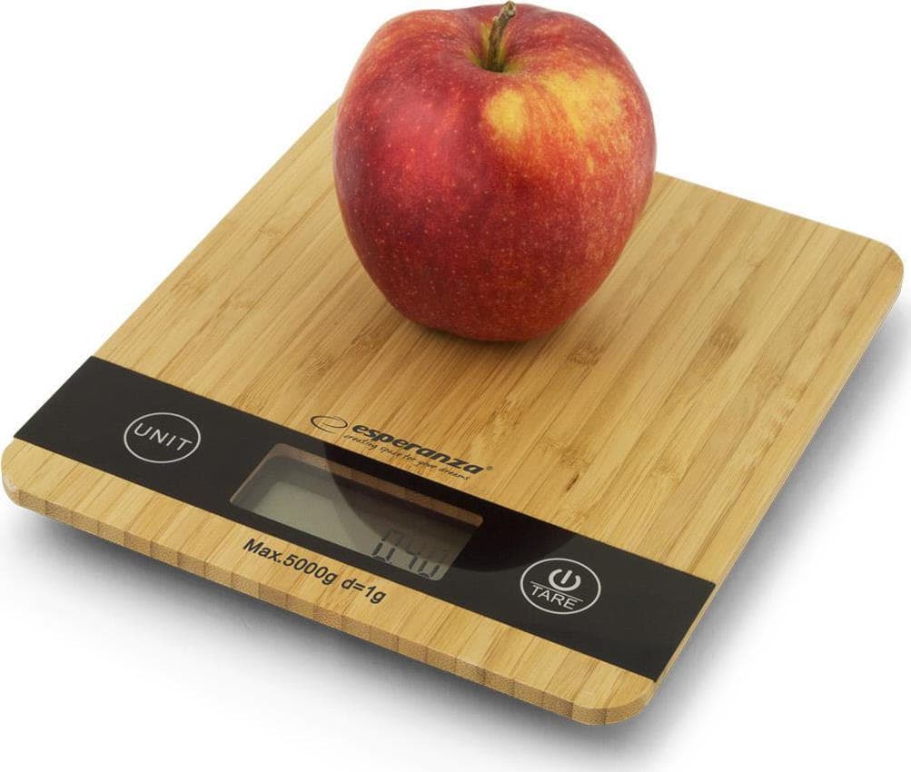 Esperanza Ψηφιακή Ζυγαριά Κουζίνας έως 5kg Καφέ EKS005 1