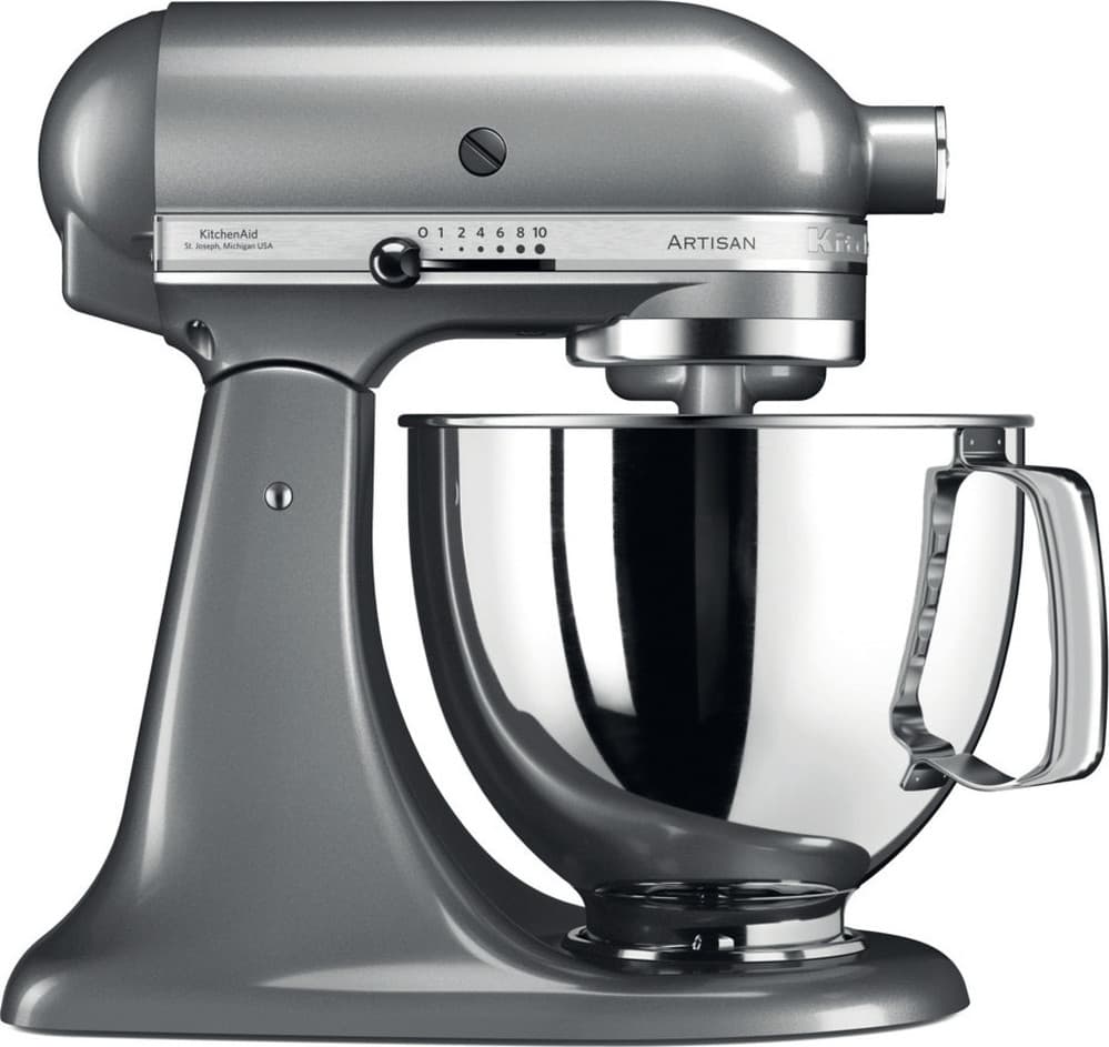 Kitchenaid Artisan Κουζινομηχανή 300W με Ανοξείδωτο Κάδο 4.8lt Contour Silver