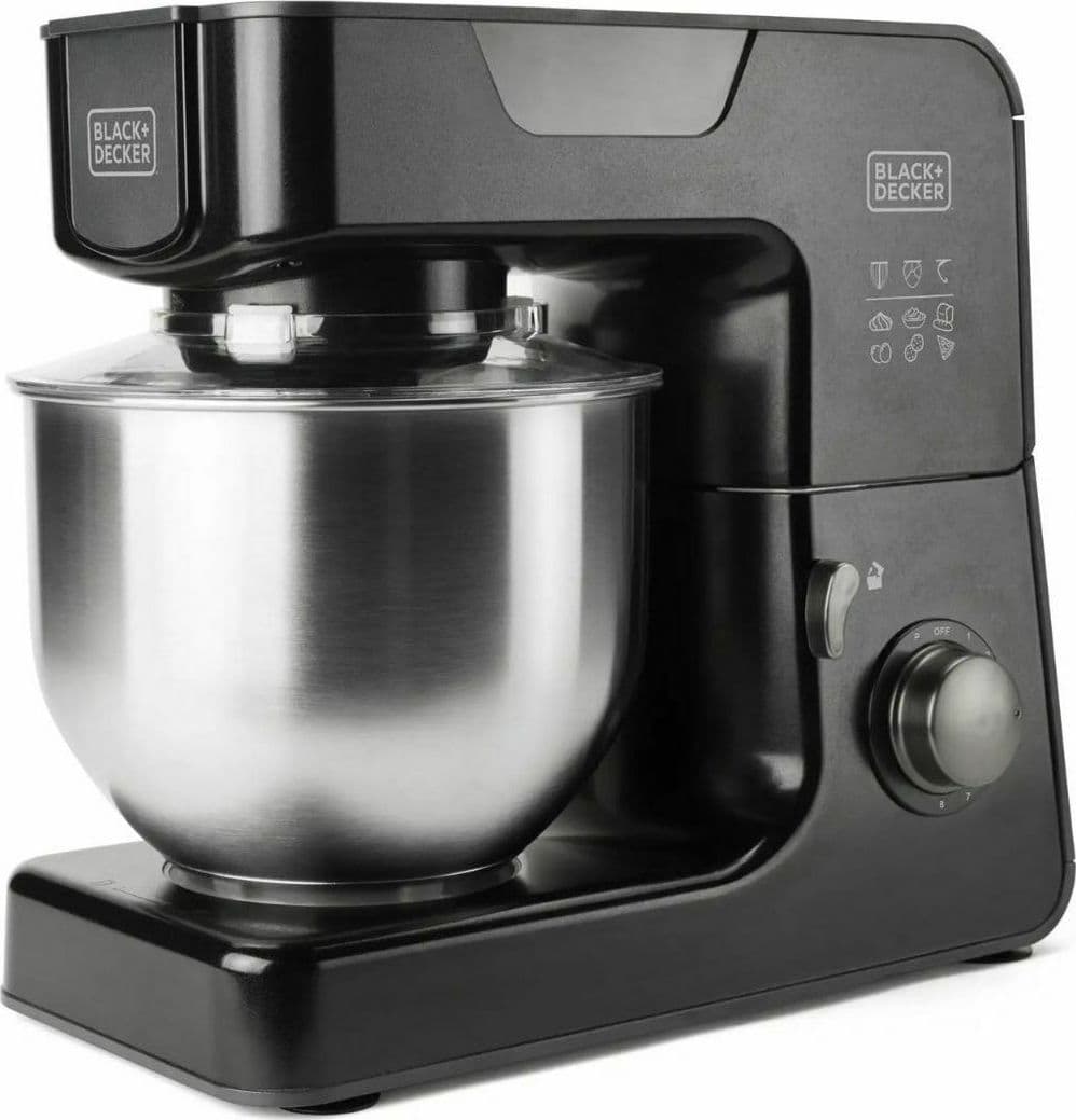 Black & Decker BXKM1000E Κουζινομηχανή 1000W με Ανοξείδωτο Κάδο 5.2lt Μαύρη 1