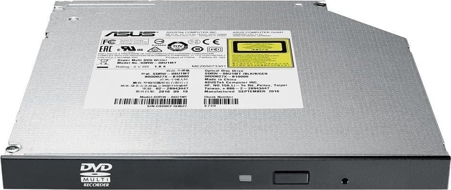 Asus SDRW-08U1MT Εσωτερικός Οδηγός Εγγραφής/Ανάγνωσης DVD/CD για Laptop Μαύρο 2
