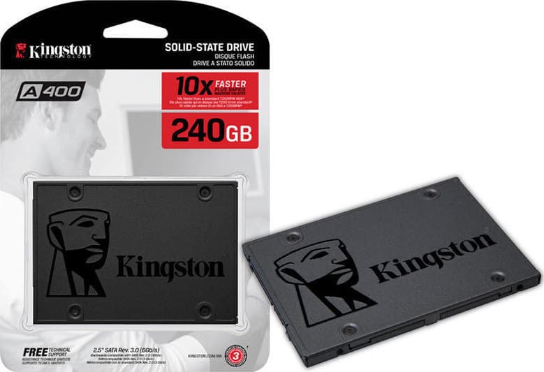 Kingston A400 SSD 240GB τύπου 2.5'' με σύνδεση SATA III SA400S37/240G 2