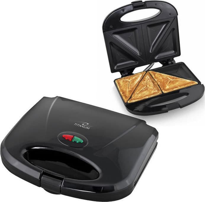 Esperanza Titanum Casserole Τοστιέρα για 2 Τοστ 750W Μαύρη