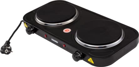 Mesko MS 6509 Επιτραπέζια Εστία Εμαγιέ Διπλή Μαύρη 4