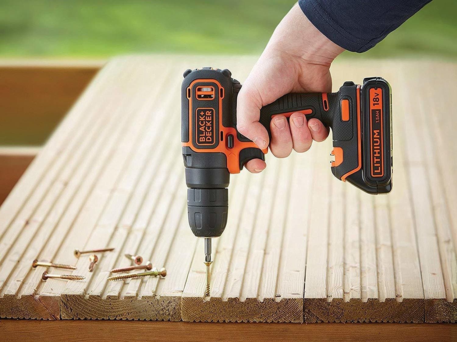 Black & Decker BDCDC18BAFC Δραπανοκατσάβιδο Μπαταρίας 18V 2x1.5Ah 4