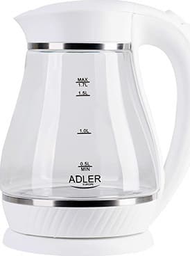 Adler Βραστήρας 1.7lt 2200W Λευκός AD 1274 2