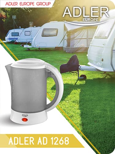 Adler Βραστήρας Ταξιδίου 600ml 600W Γκρι AD 1268 9