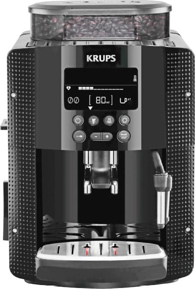 Krups Αυτόματη Μηχανή Espresso 1450W Πίεσης 15bar για Cappuccino με Μύλο Άλεσης Μαύρη EA8150 4