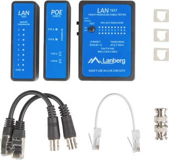 Lanberg NT-0404 Tester Καλωδίων Δικτύου RJ11 / RJ45 5