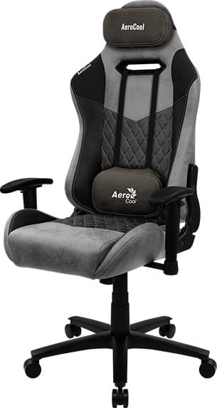 Aerocool Duke Υφασμάτινη Καρέκλα Gaming με Ρυθμιζόμενα Μπράτσα Ash Black 2