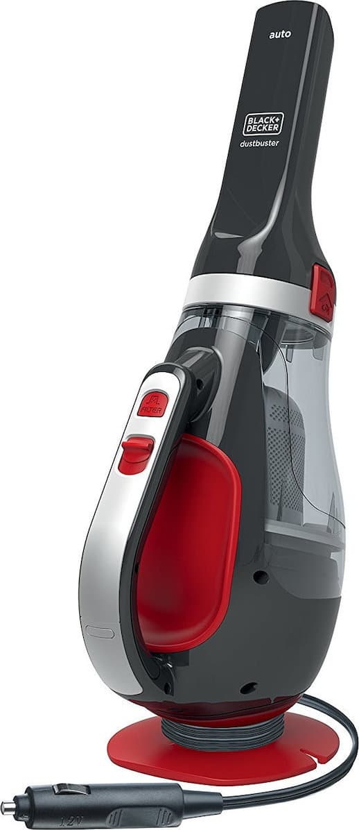 Black & Decker Σκουπάκι Αυτοκινήτου με Καλώδιο Αναπτήρα 12V 12W Gray, Red ADV1200
