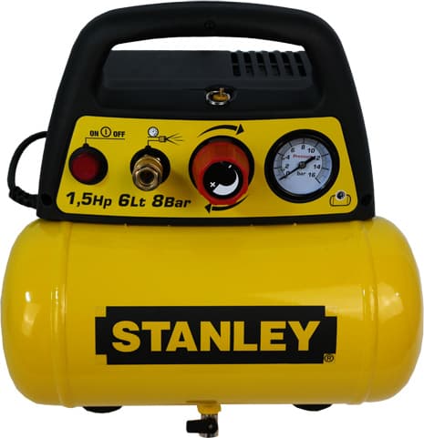 Stanley Μονοφασικό Κομπρεσέρ Αέρος 97dB με Ισχύ 1.47hp και Αεροφυλάκιο 6lt 3
