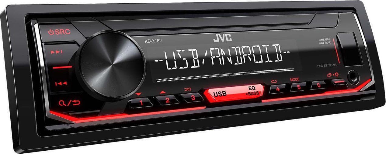 JVC KD-X162 Ραδιόφωνο Αυτοκινήτου 1 DIN (USB) KD-X162