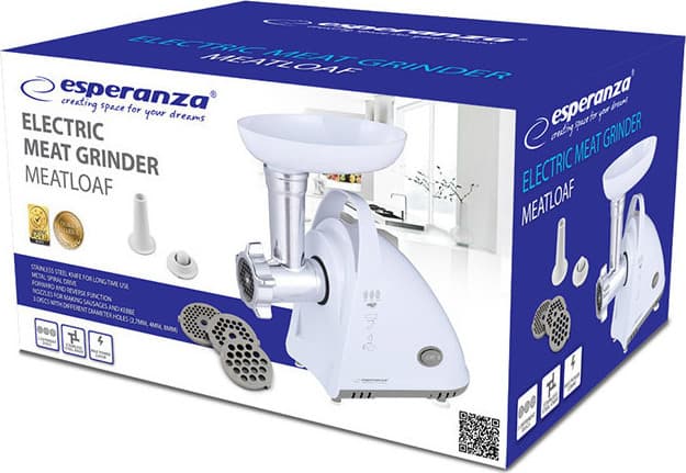 Esperanza EKM031 Μηχανή Άλεσης Κιμά 2000W Λευκή 5