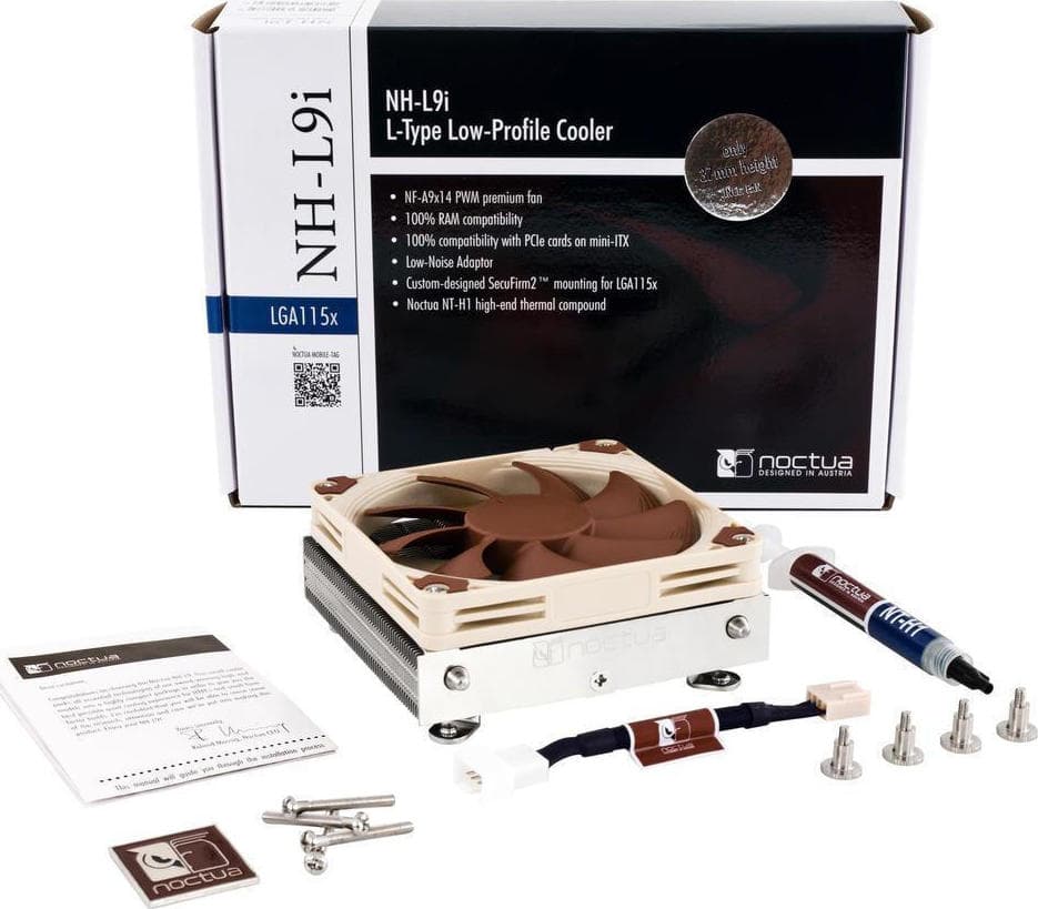 Noctua NH-L9i Ψύκτρα Επεξεργαστή Low Profile για Socket 115x Καφέ 3