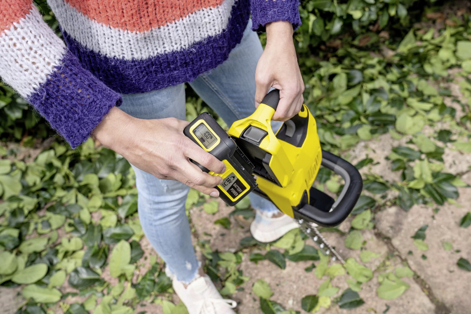 Karcher HGE 18-45 Μπορντουροψάλιδο Μπαταρίας 18V με 1 Μπαταρία με Μήκος Λάμας 45cm 3