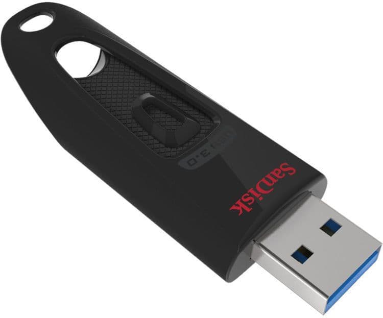 Sandisk Ultra 64GB USB 3.0 Stick Μαύρο 3
