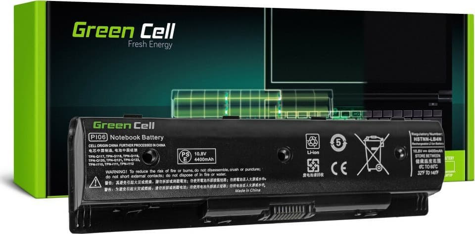 Green Cell Συμβατή Μπαταρία για HP Pavilion / Envy 14/15/17 με 4400mAh (HP78)