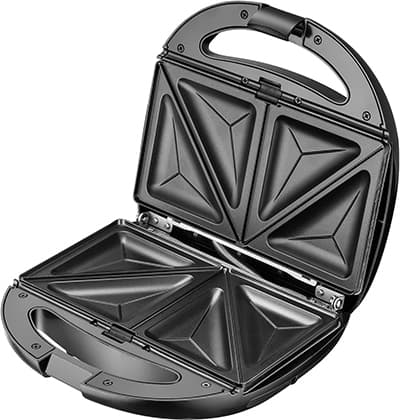 Adler Τοστιέρα με Αποσπώμενες Πλάκες για 2 Τοστ 1200W Inox AD 3040 4
