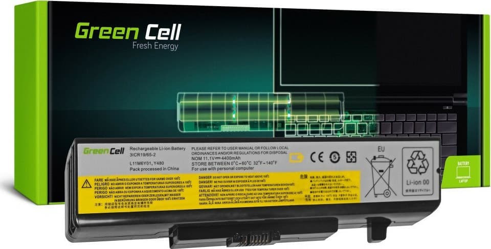 Green Cell Συμβατή Μπαταρία για Lenovo IdeaPad Y480/V480/Y580 με 4400mAh (LE34) 2