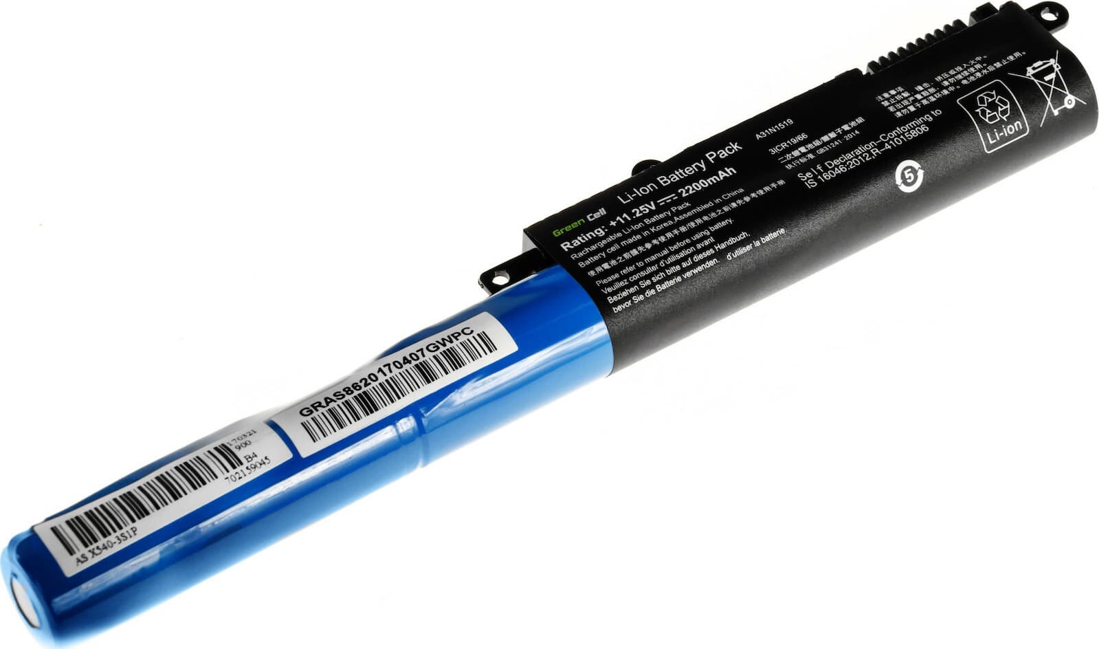 Green Cell Συμβατή Μπαταρία για Asus X540 F540/F540L/F540S/R540 με 2200mAh (AS86)
