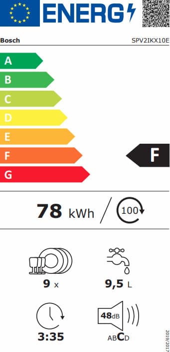 Bosch Πλήρως Εντοιχιζόμενο Πλυντήριο Πιάτων με Wi-Fi για 9 Σερβίτσια ExtraDry Π44.8xY81.5εκ. SPV2IKX10E 8
