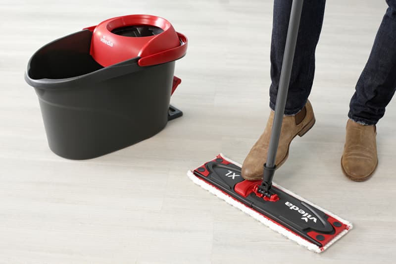 Vileda Ultramat Turbo Xl Mop Dry&wet Παρκετέζα με Μικροίνες 163427 5