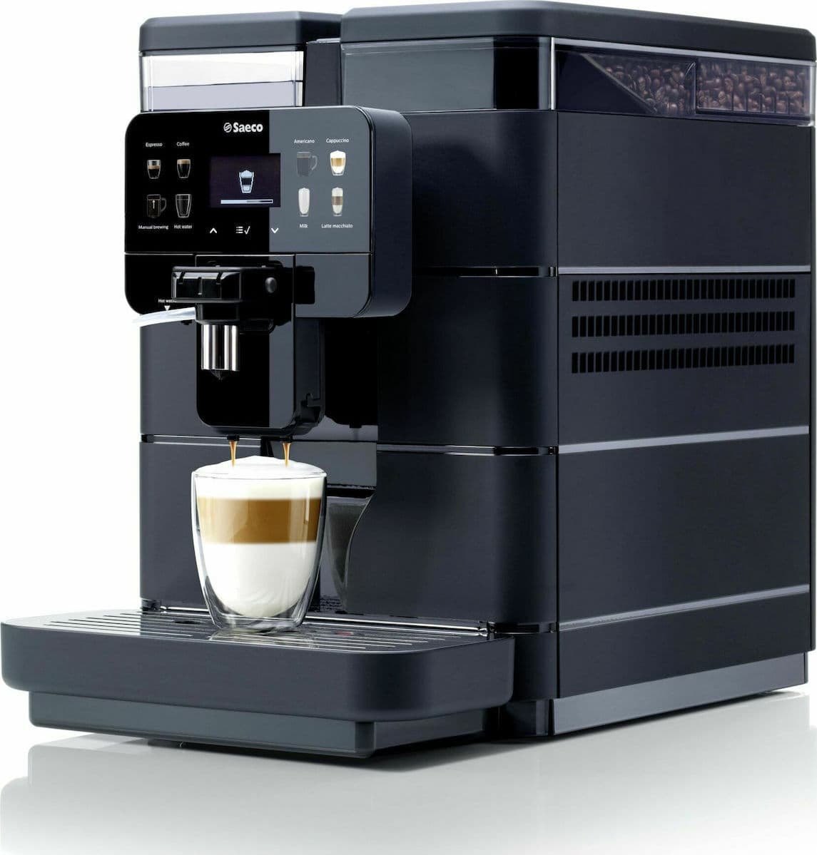 Saeco Royal OTC Αυτόματη Μηχανή Espresso 1400W Πίεσης 15bar με Μύλο Άλεσης Μαύρη 5