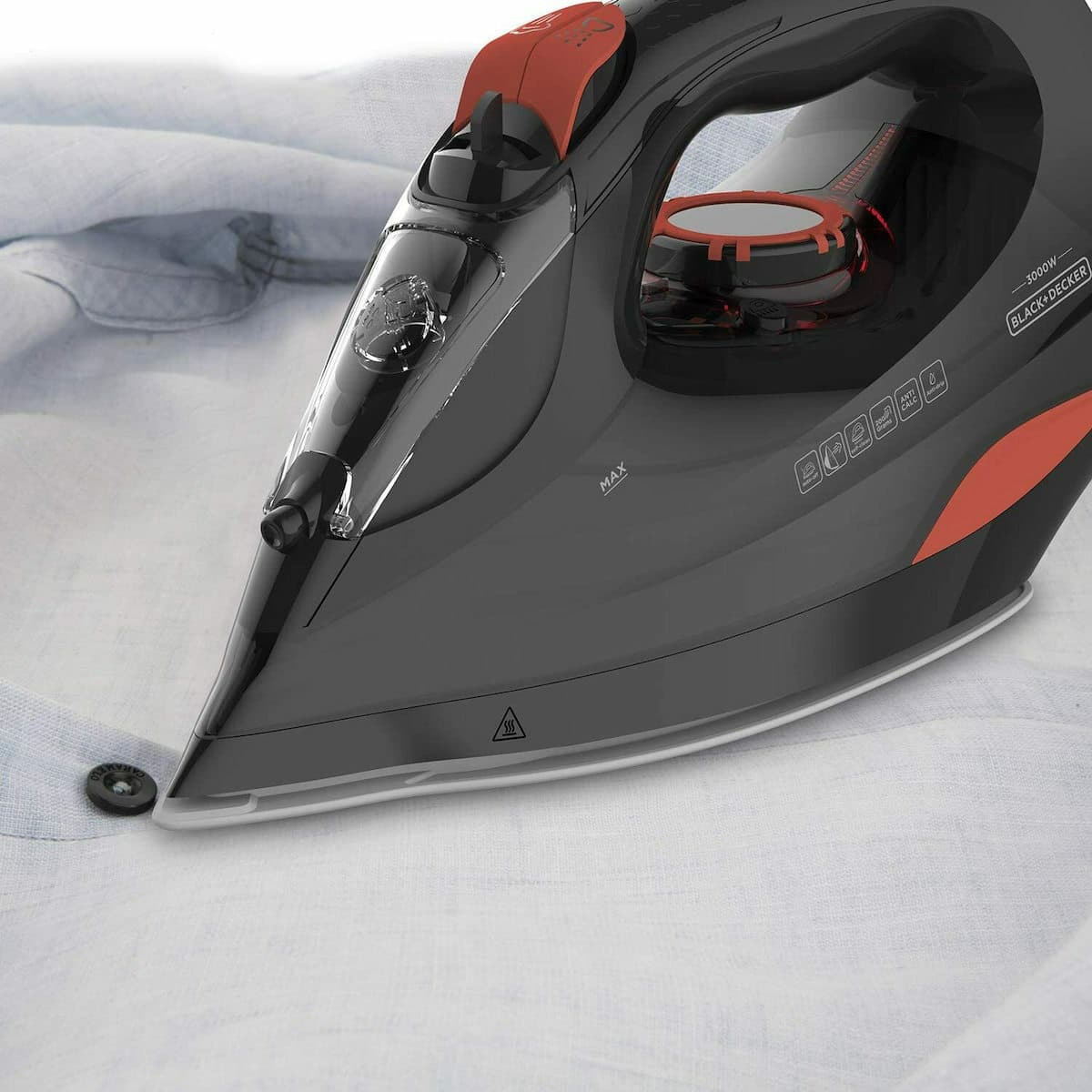 Black & Decker BXIR3000E Σίδερο Ατμού 3000W με Κεραμική Πλάκα και Συνεχόμενη Παροχή 45gr/min 7