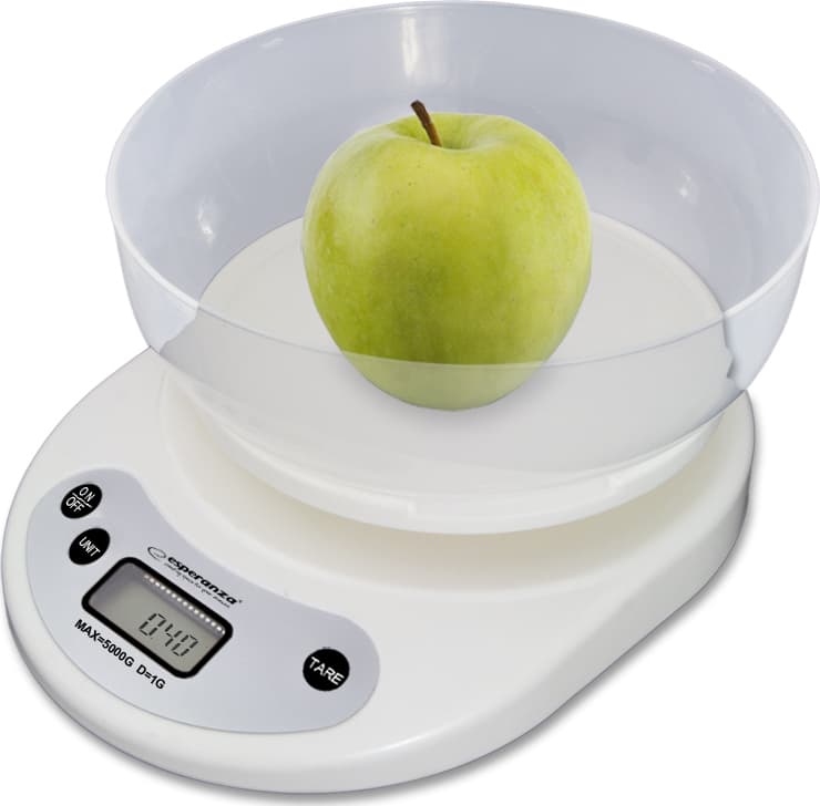 Esperanza Ψηφιακή Ζυγαριά Κουζίνας με Κάδο έως 5kg Coconut EKS007 2