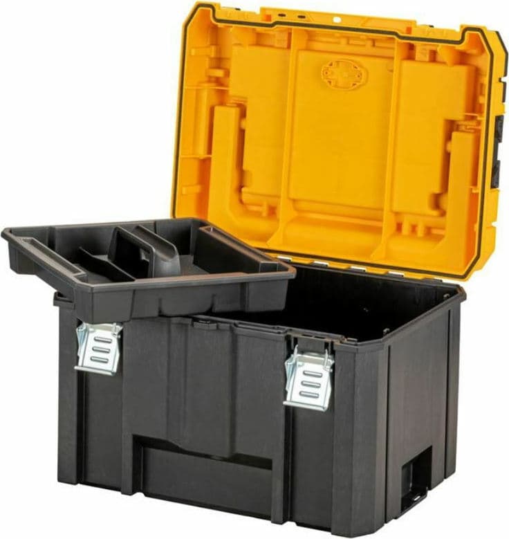DEWALT TSTAK Εργαλειοθήκη Χειρός Πλαστική με Ταμπακιέρα Π44xB33.3xΥ32.3cm DWST83343-1