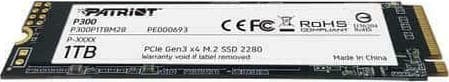 Patriot P300 SSD 1TB τύπου M.2 με σύνδεση PCI Express 3.0 P300P1TBM28 2