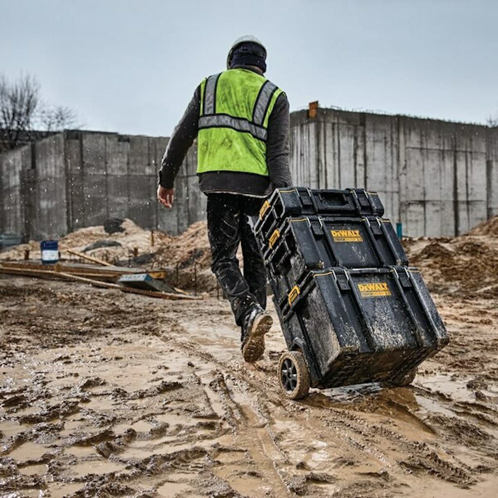 DEWALT Τροχήλατος Πλαστικός Εργαλειοφόρος 3 Τμημάτων με Εργαλειοθήκη DWST83402-1 3