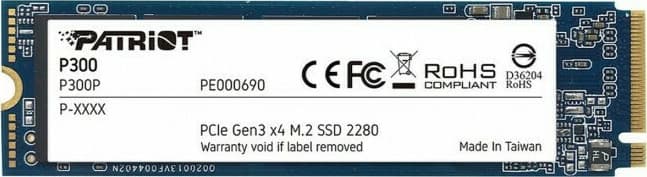 Patriot P300 SSD 512GB τύπου M.2 με σύνδεση PCI Express 3.0 P300P512GM28 6