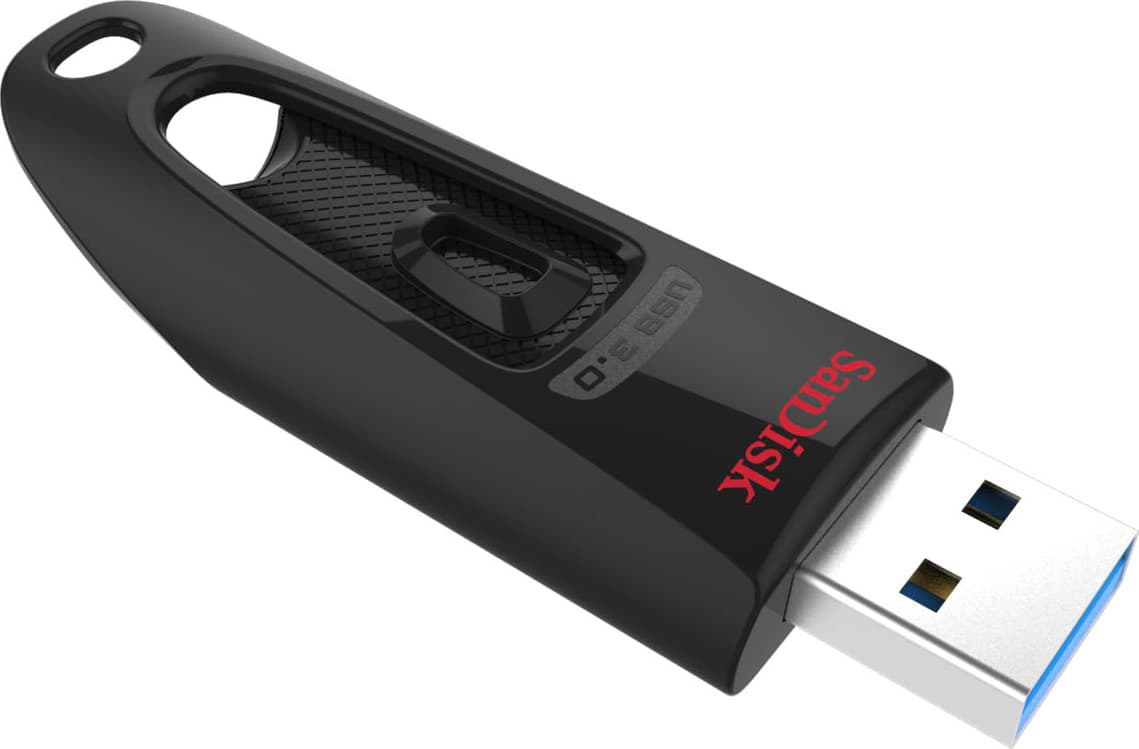 Sandisk Ultra 64GB USB 3.0 Stick Μαύρο 8