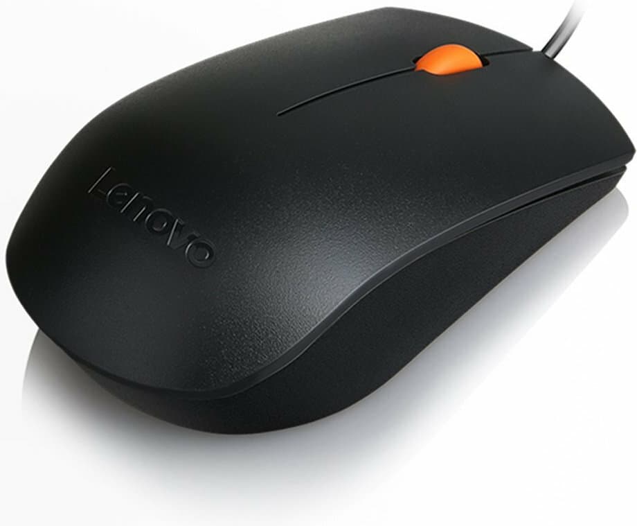 Lenovo 300 Ενσύρματο Ποντίκι Μαύρο 4