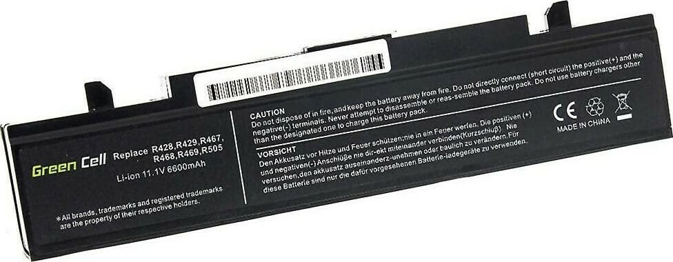 Green Cell Συμβατή Μπαταρία για Samsung R519/R522/R530/R540/R580 με 6600mAh (SA02) 7