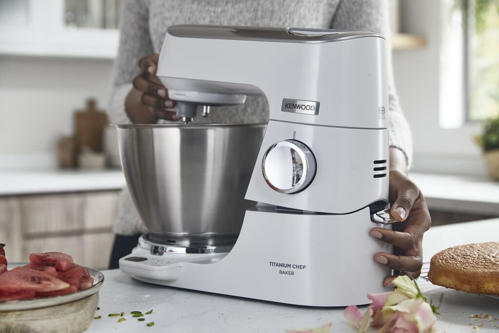 Kenwood Titanium Chef Baker Κουζινομηχανή 1200W με Ανοξείδωτο Κάδο 5lt Λευκή 7