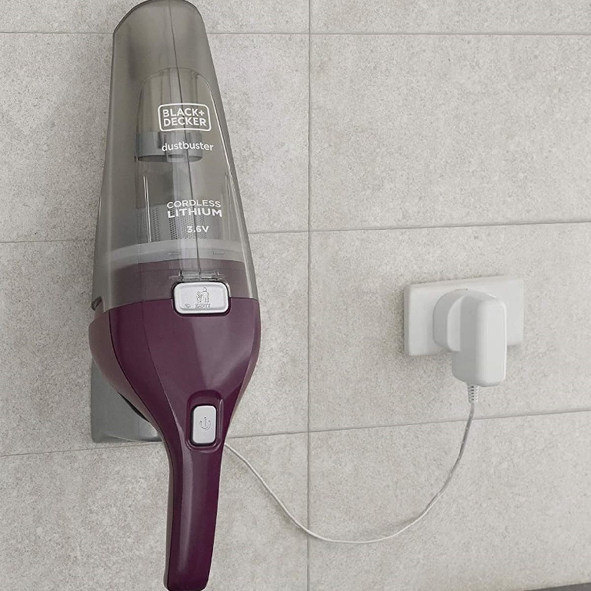 Black & Decker NVC115W Επαναφορτιζόμενο Σκουπάκι Χειρός 3.6V Μωβ 3