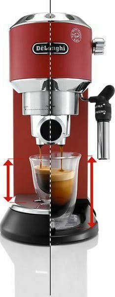 De'Longhi Dedica Pump Μηχανή Espresso 1300W Πίεσης 15bar Κόκκινη EC685.R 0132106139 9