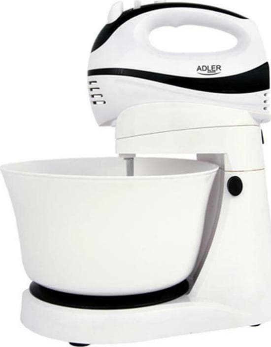 Adler AD4206 Μίξερ με Πλαστικό Κάδο 3.5lt Λευκό 300W 6