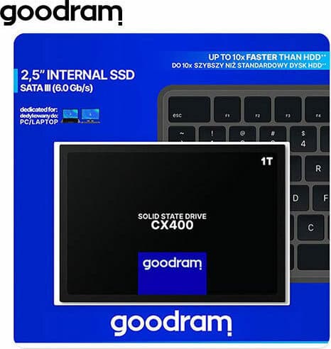 GoodRAM CX400 gen.2 SSD 1TB τύπου 2.5'' με σύνδεση SATA III SSDPR-CX400-01T-G2 6