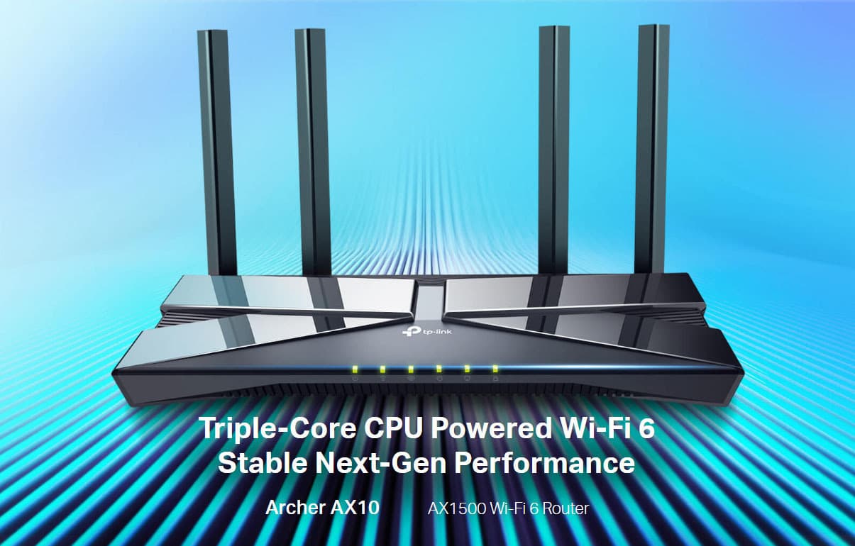 TP-LINK Archer AX10 v1 Ασύρματο Router Wi‑Fi 6 με 4 Θύρες Gigabit 8