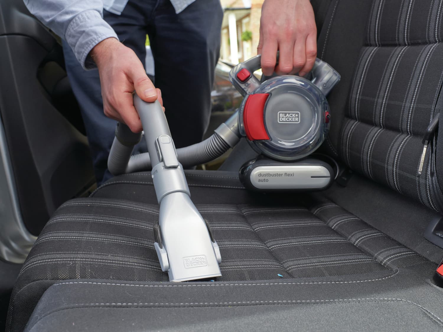 Black & Decker Dustbuster Flexi Auto Σκουπάκι Αυτοκινήτου με Καλώδιο Αναπτήρα 12V 12.5W Γκρι PD1200AV 6