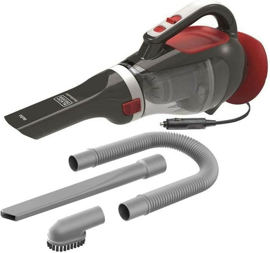 Black & Decker Σκουπάκι Αυτοκινήτου με Καλώδιο Αναπτήρα 12V 12W Gray, Red ADV1200 4