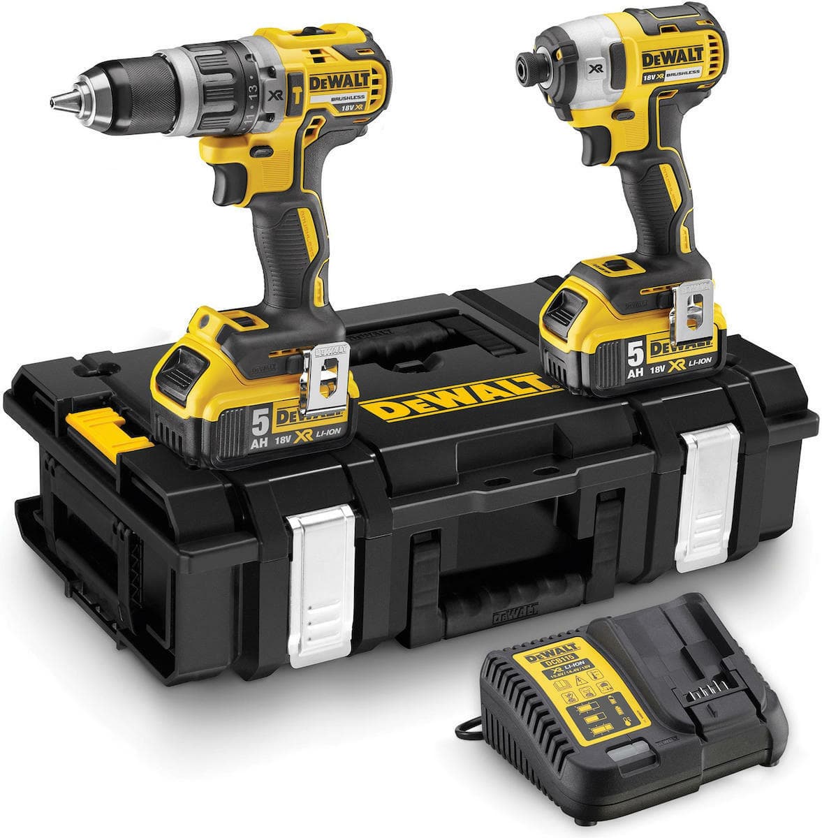 DEWALT DCK266P2 Σετ Κρουστικό Δραπανοκατσάβιδο & Παλμικό Κατσαβίδι Brushless 18V με 2 Μπαταρίες 5Ah και Θήκη 3