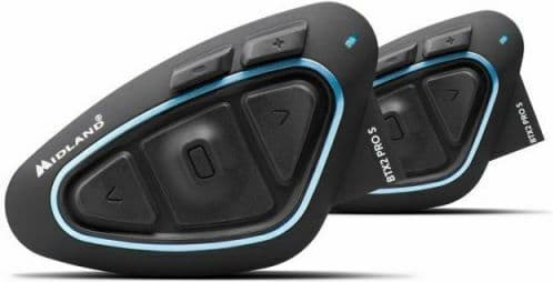 Midland BTX2 Pro S LR Διπλή Ενδοεπικοινωνία για Κράνος Μηχανής με Bluetooth C1414.03 2