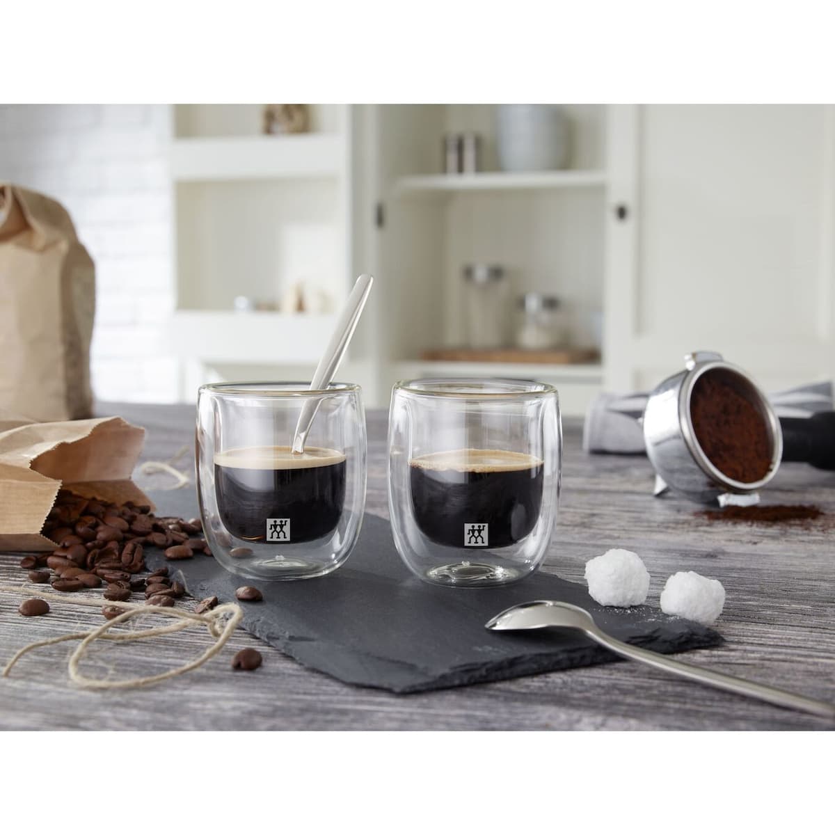 Zwilling J.A. Henckels Σετ Φλιτζάνια Espresso Γυάλινα Διάφανα 80ml 39500-075 2τμχ 3