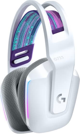 Logitech G733 Ασύρματο Over Ear Gaming Headset με σύνδεση USB Λευκό 4