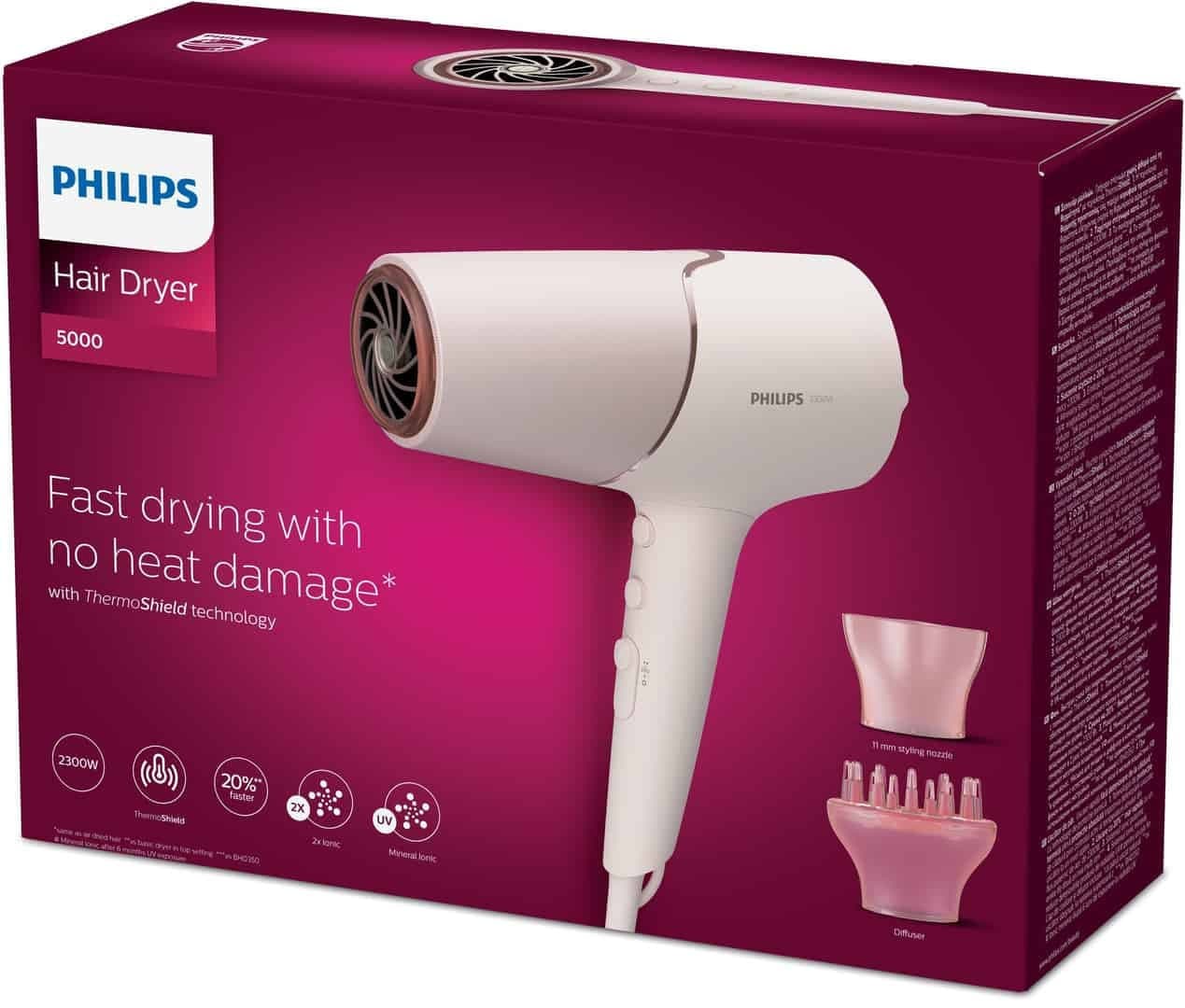 Philips Series 5000 Ionic Πιστολάκι Μαλλιών με Φυσούνα 2300W BHD530/00 9