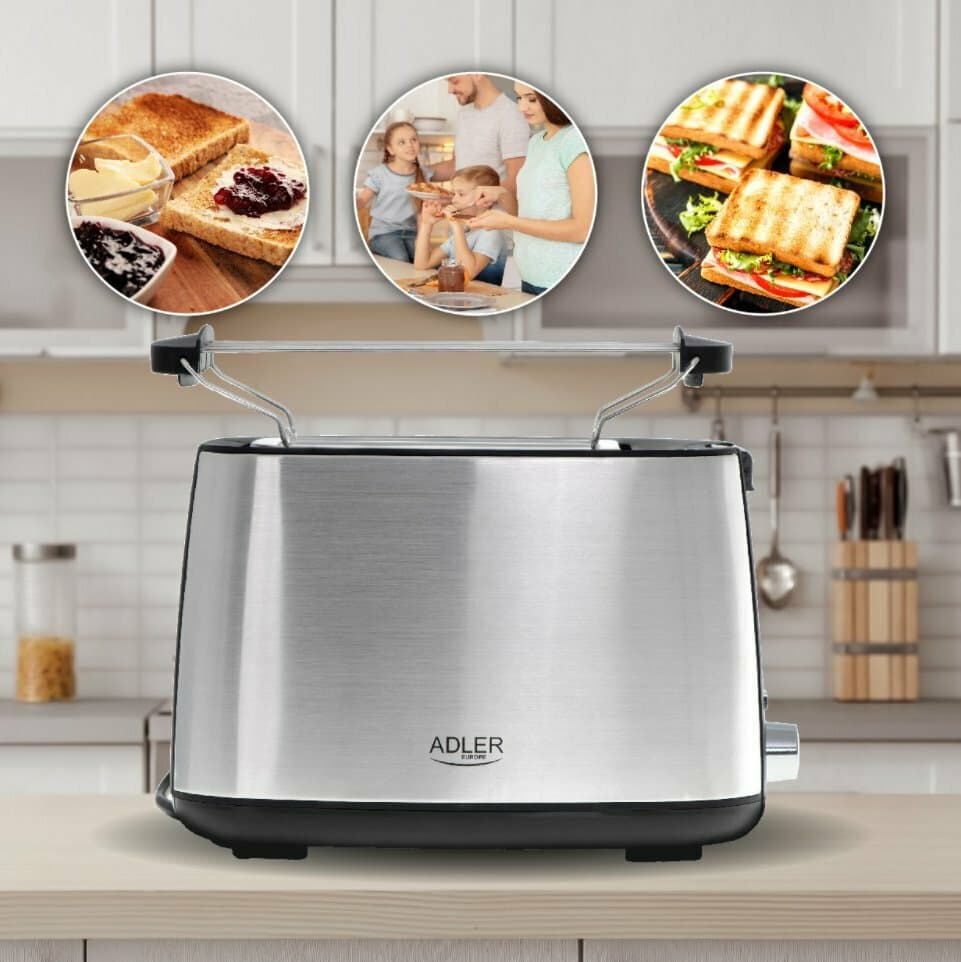 Adler AD 3214 Φρυγανιέρα 2 Θέσεων 750W Inox 10